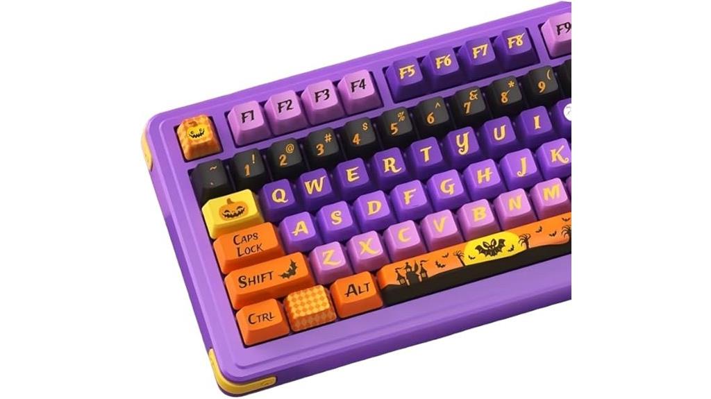 halloween pumpkin ghost keycaps