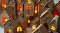 haunted cat cardboard hideaways