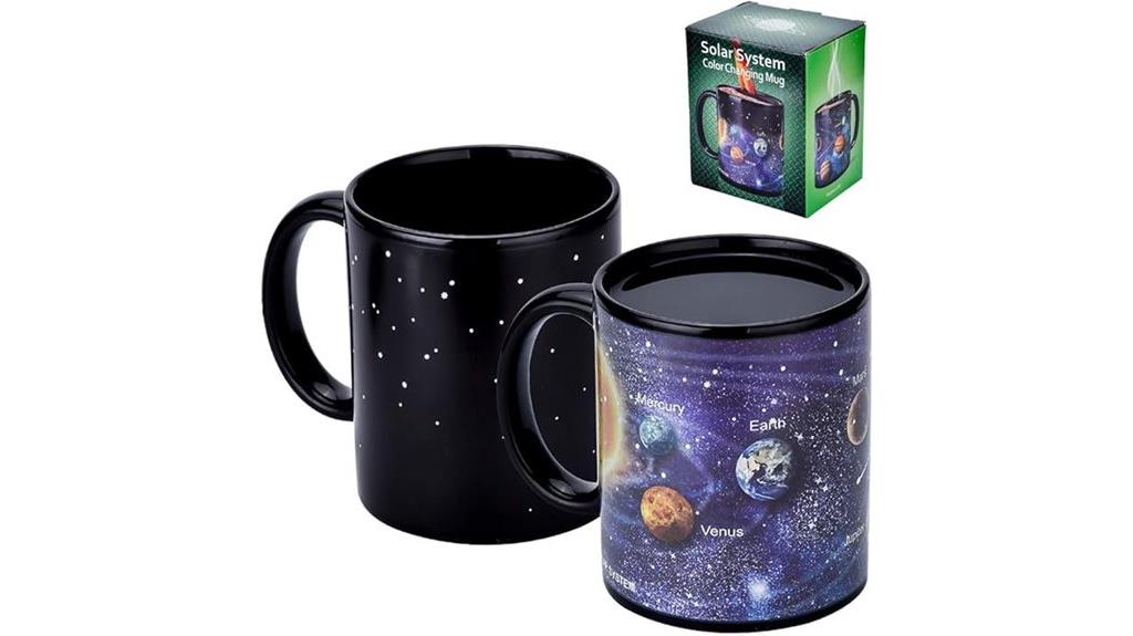 heat sensitive solar system mug