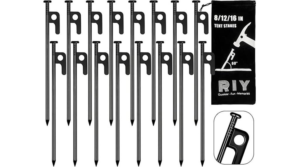 heavy duty metal tent stakes
