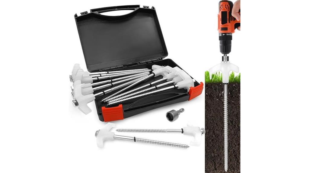 heavy duty tent stakes set
