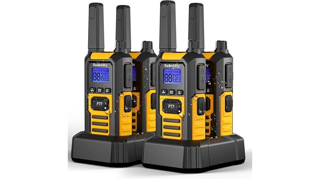 heavy duty waterproof walkie talkies