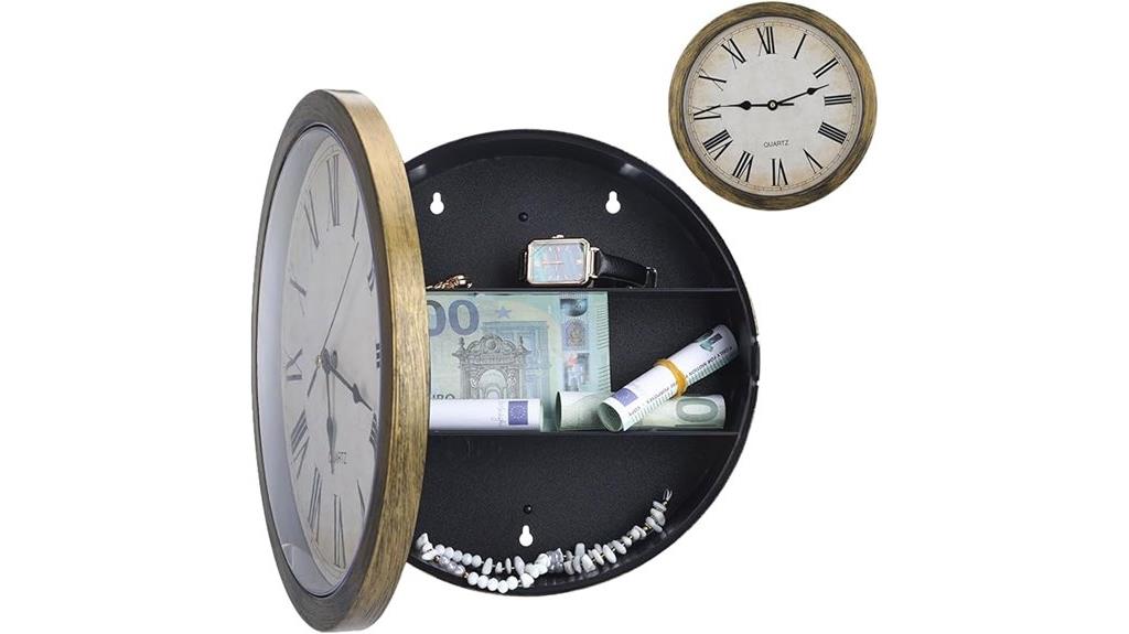hidden wall clock safe