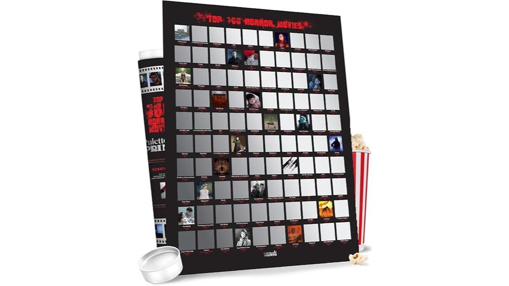 horror movie scratch poster