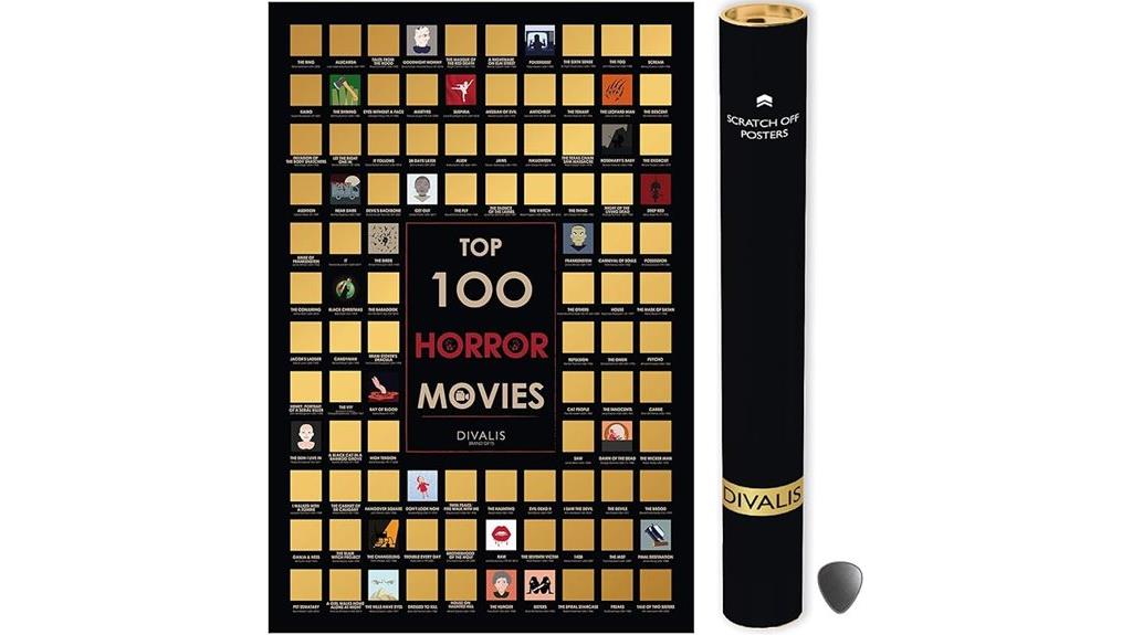 horror movie scratch poster