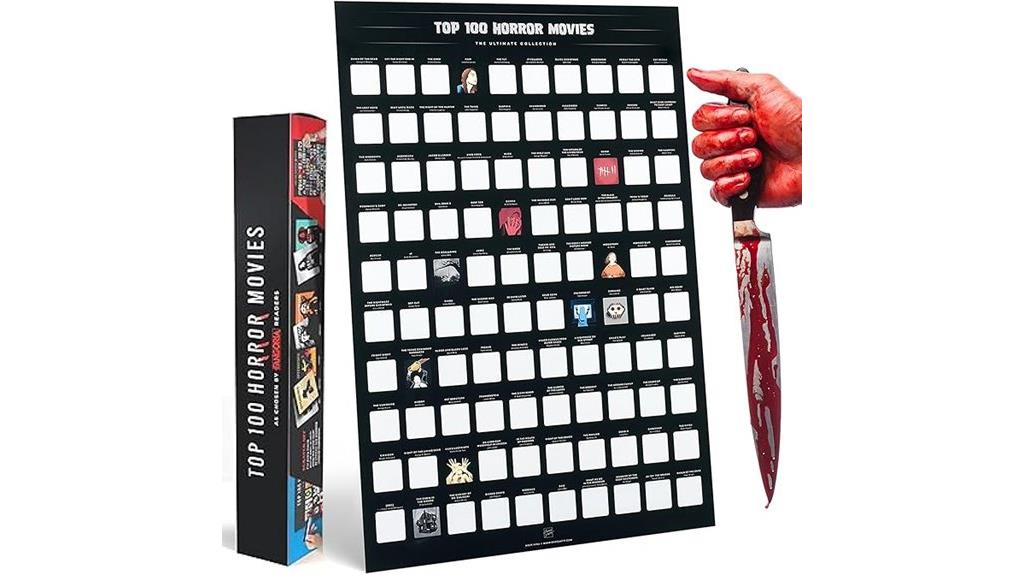 horror scratch off movie poster