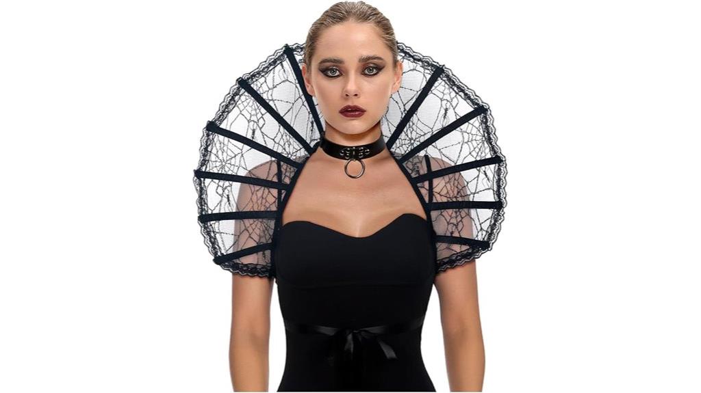 lace victorian feather collar