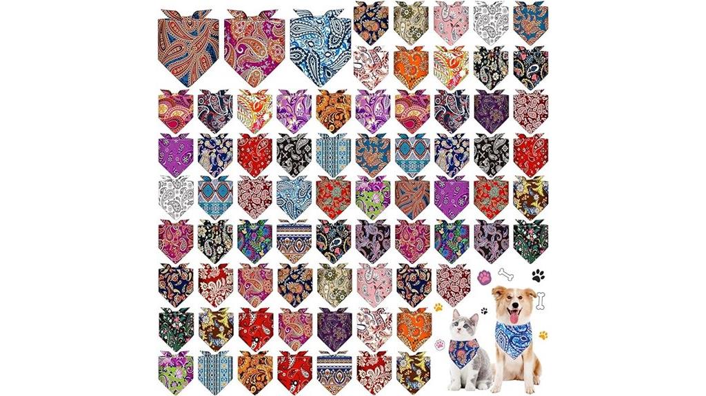 large dog bandana set