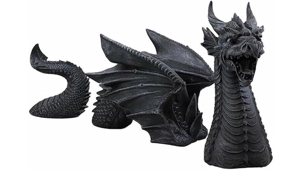 large resin dragon statue