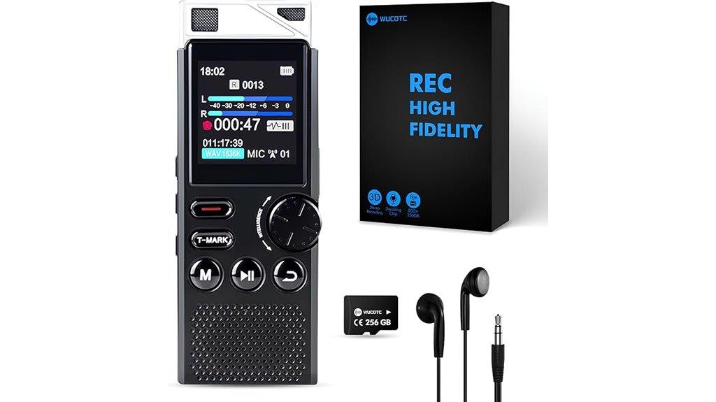 large voice recorder with security