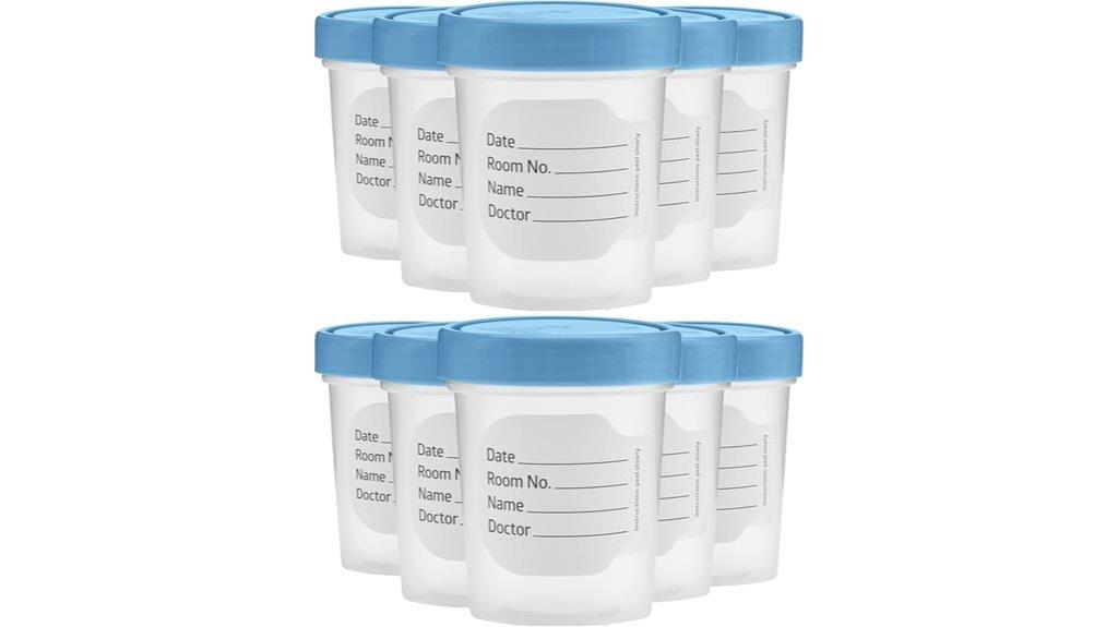 leak proof specimen cups