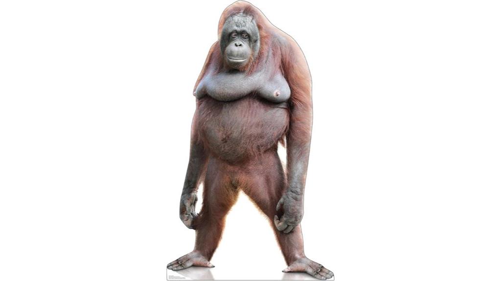 life size orangutan cardboard cutout
