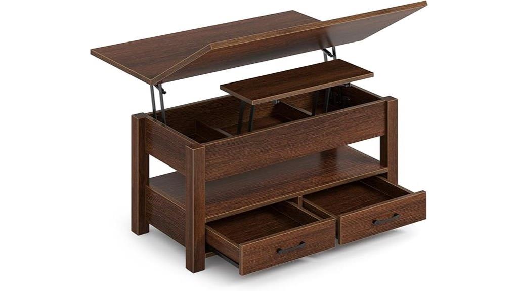 lift top storage coffee table