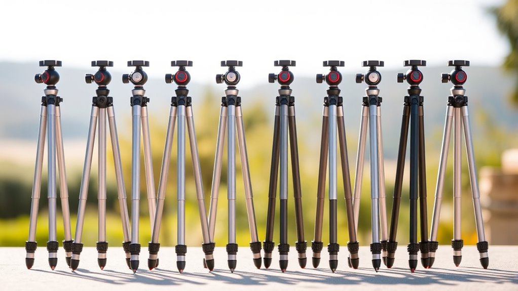lightweight aluminum tripods