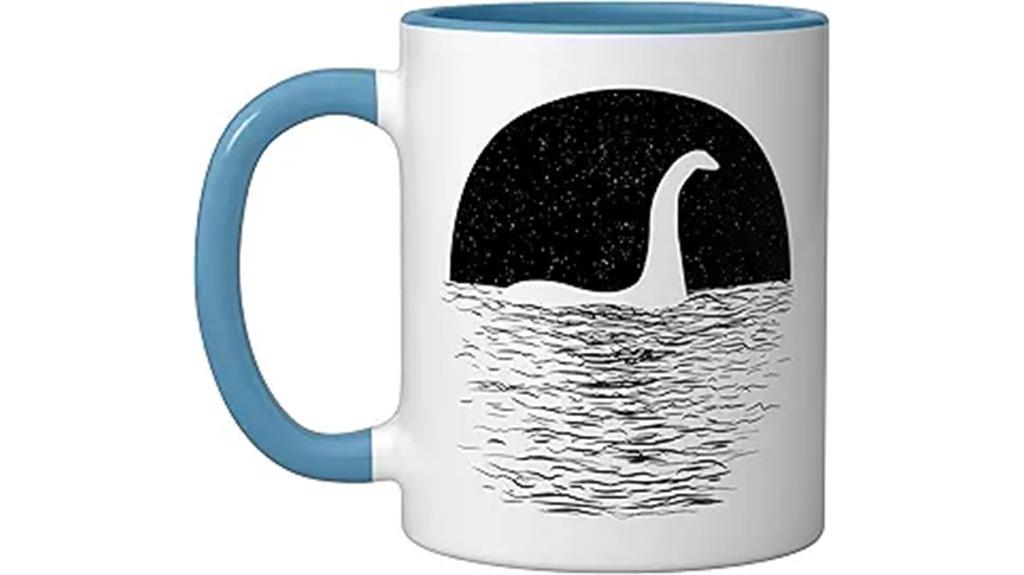 loch ness mug blue