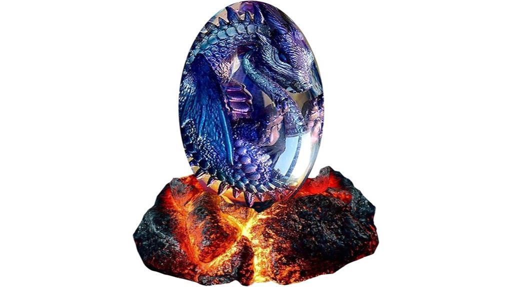 luminous resin dragon egg