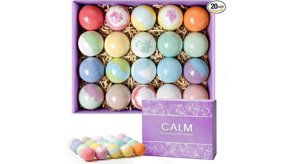 luxury shea oil bath bombs