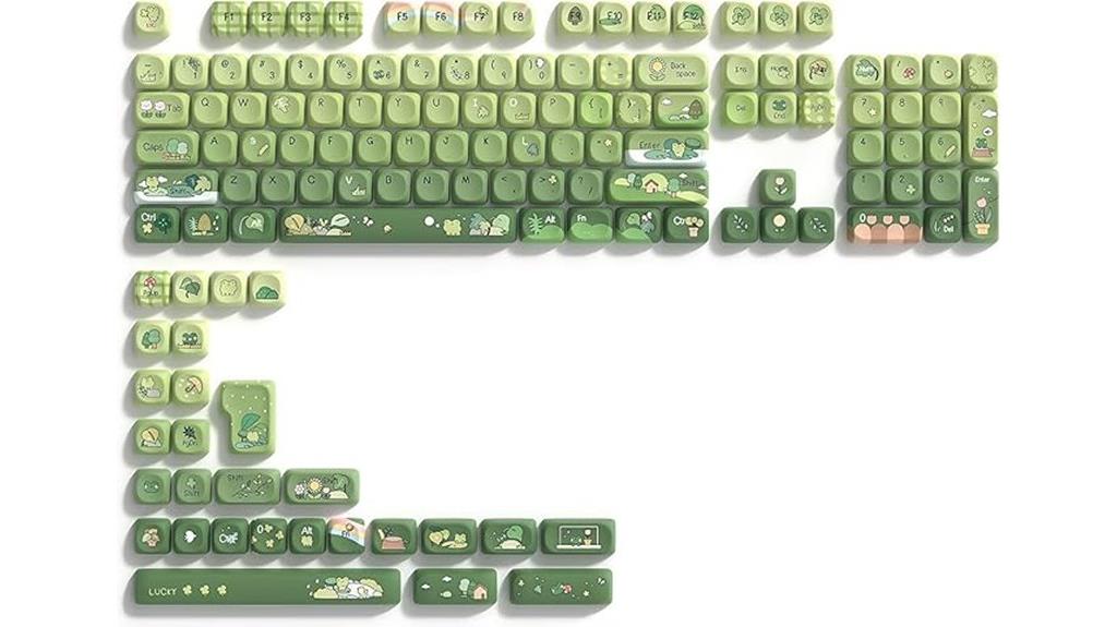 matcha frog keyboard caps