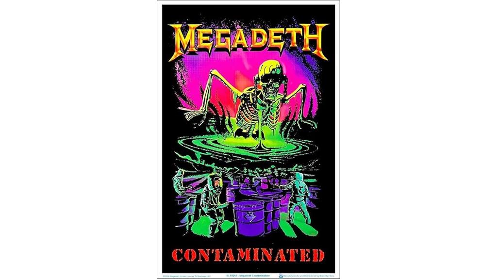megadeth blacklight poster
