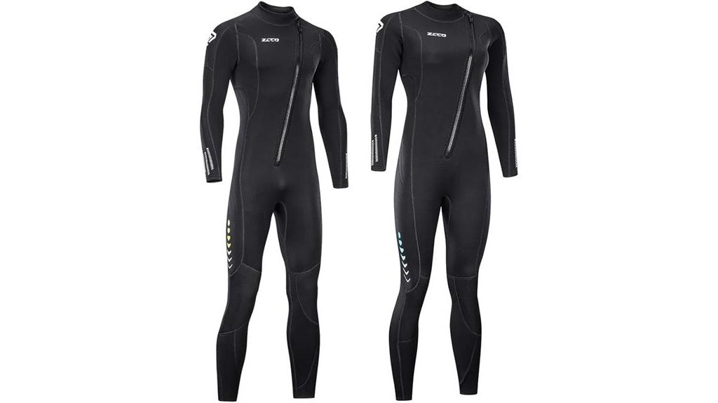 men s neoprene front zip wetsuit
