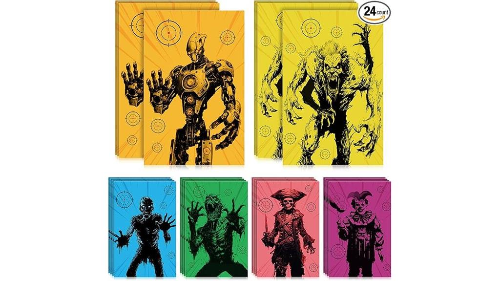 monster shooting paper targets