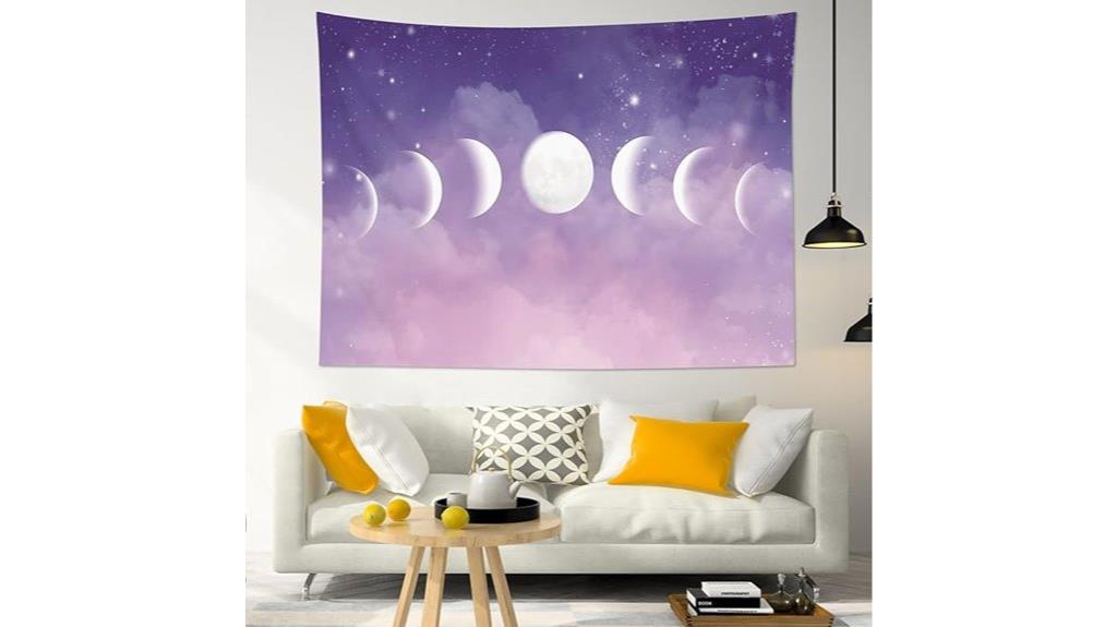 moon phase tapestry decor