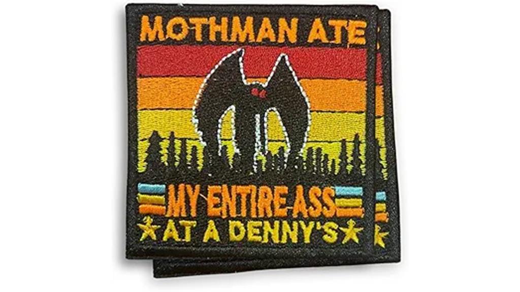 mothman backpack jacket patches