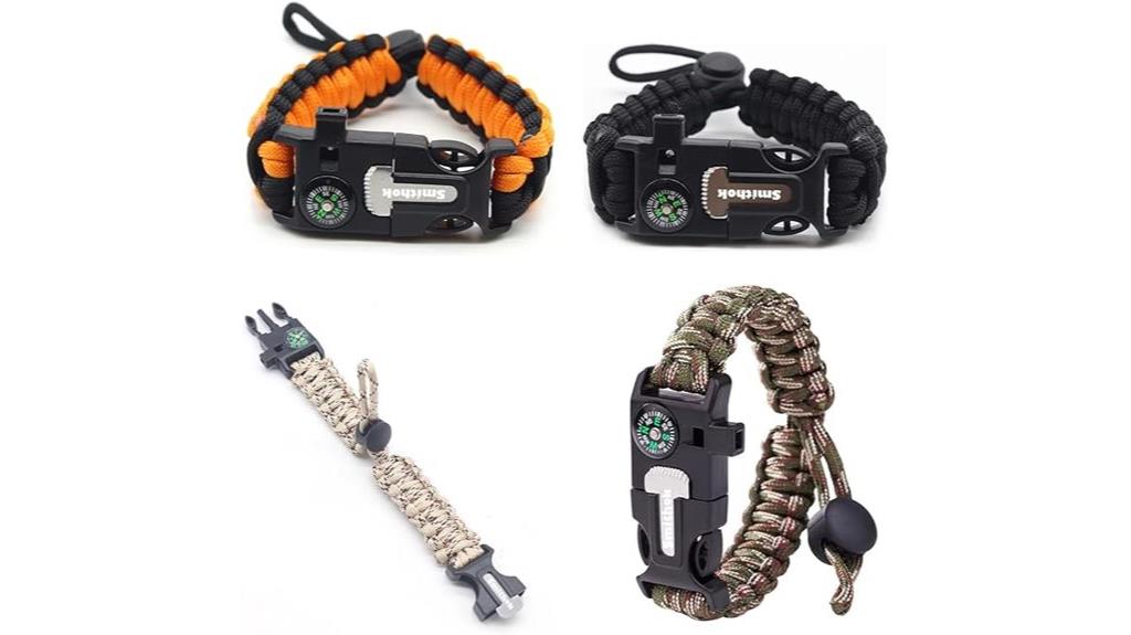 multi color paracord bracelets