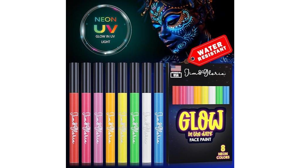 neon waterproof face paint