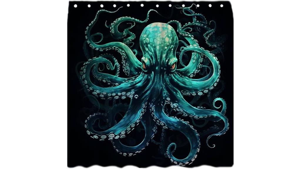 octopus tentacle shower curtain