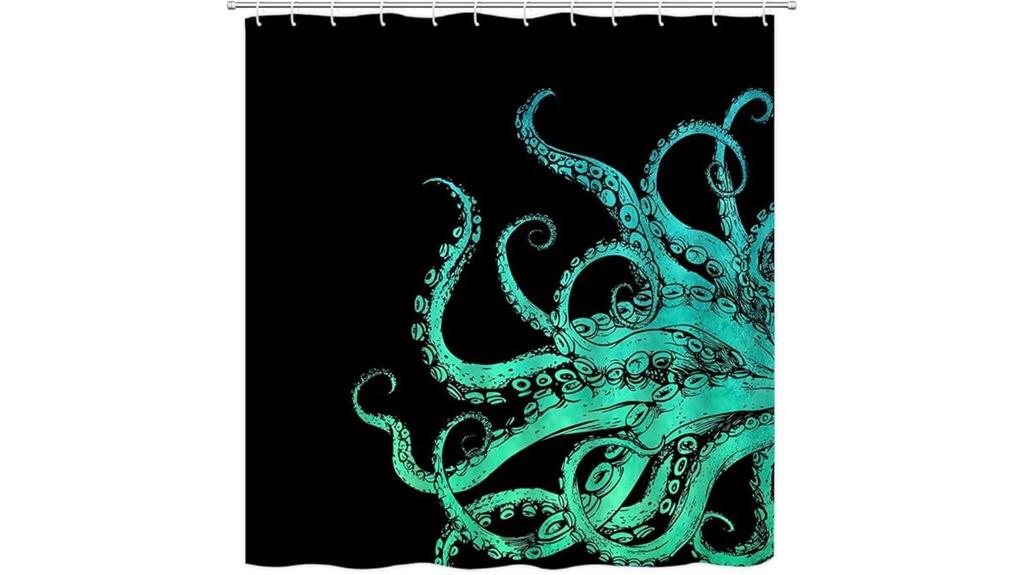 octopus tentacles shower curtain