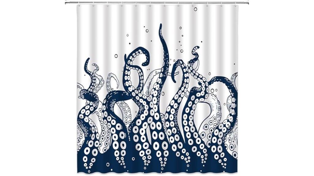 octopus tentacles shower curtain