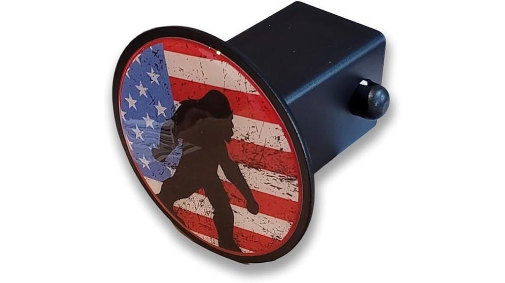 patriotic bigfoot hitch cover
