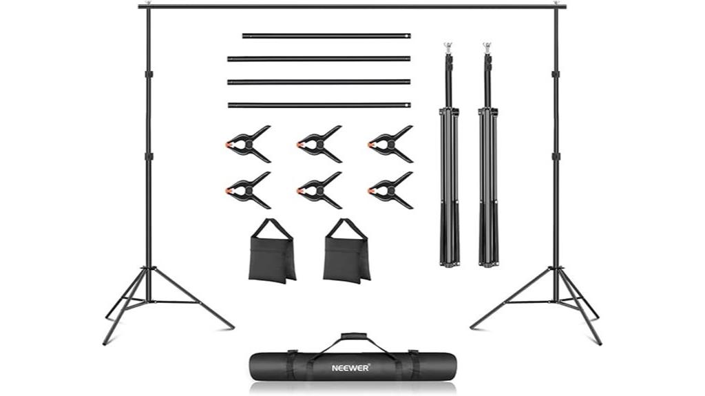 photo backdrop support system