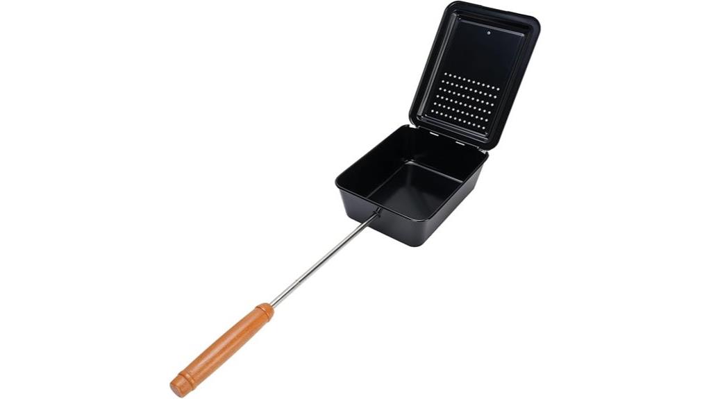 portable campfire popcorn maker