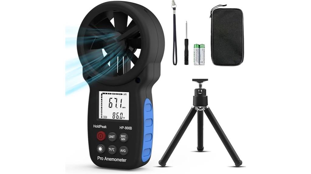 portable wind speed meter