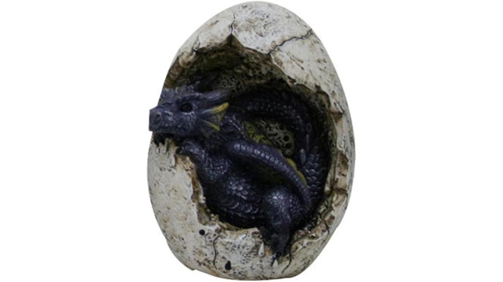 purple dragon egg statue