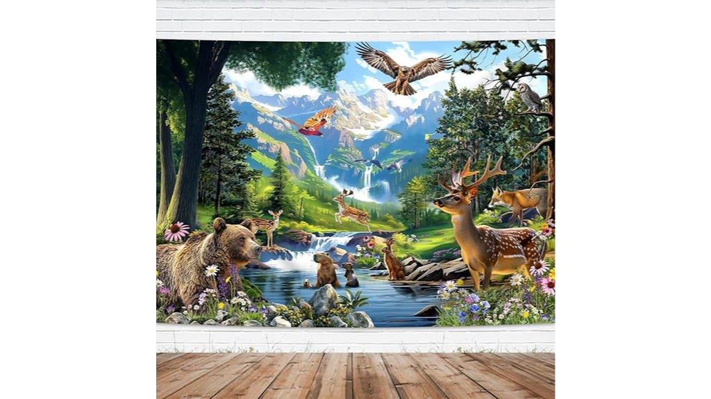 rainforest jungle animal backdrop