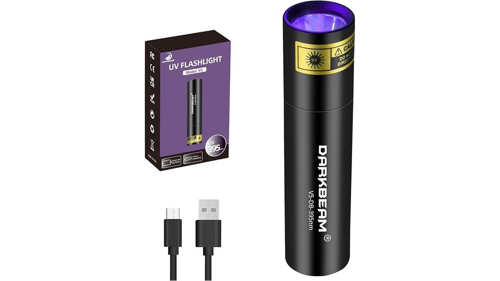 rechargeable 395nm uv blacklight