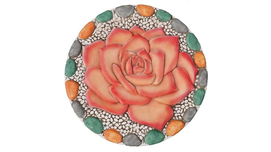 rose garden stepping stone