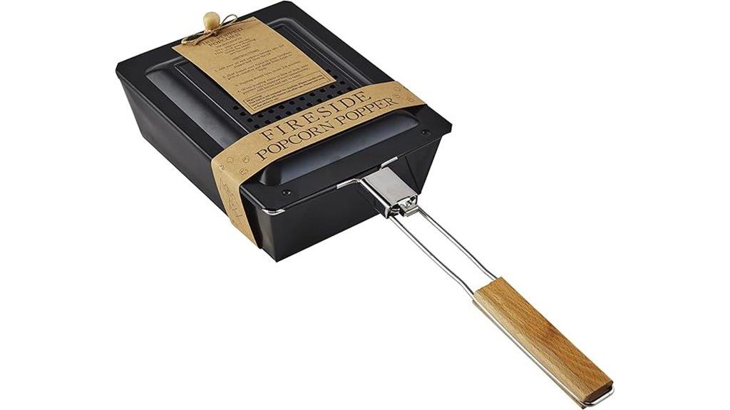 rustic outdoor popcorn maker