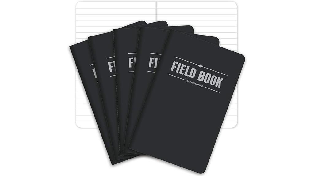set of five pocket notebooks