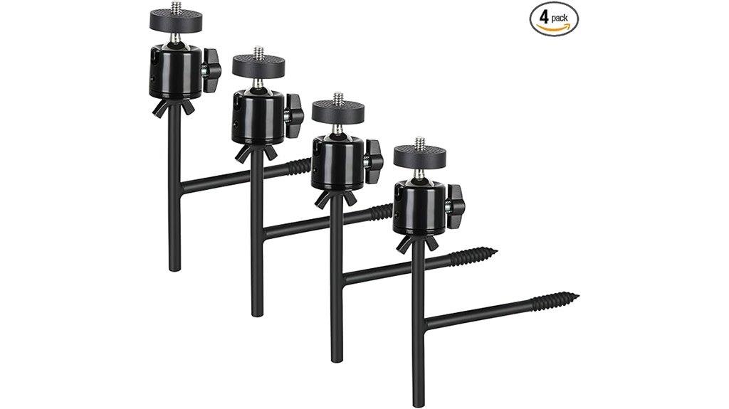 set of four tree mounts