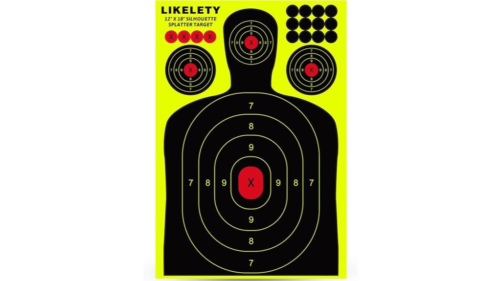 silhouette splatter targets