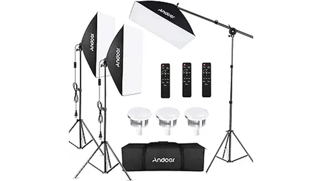 softbox lighting photography kit