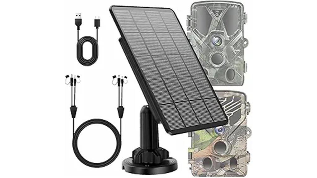 solar powered trail camera kit