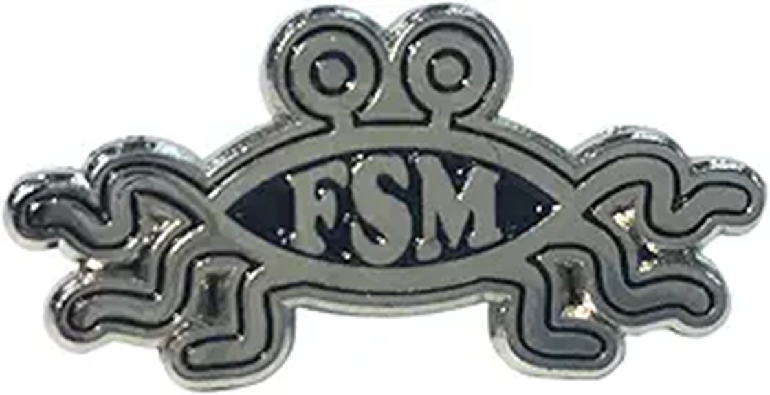spaghetti monster lapel pin