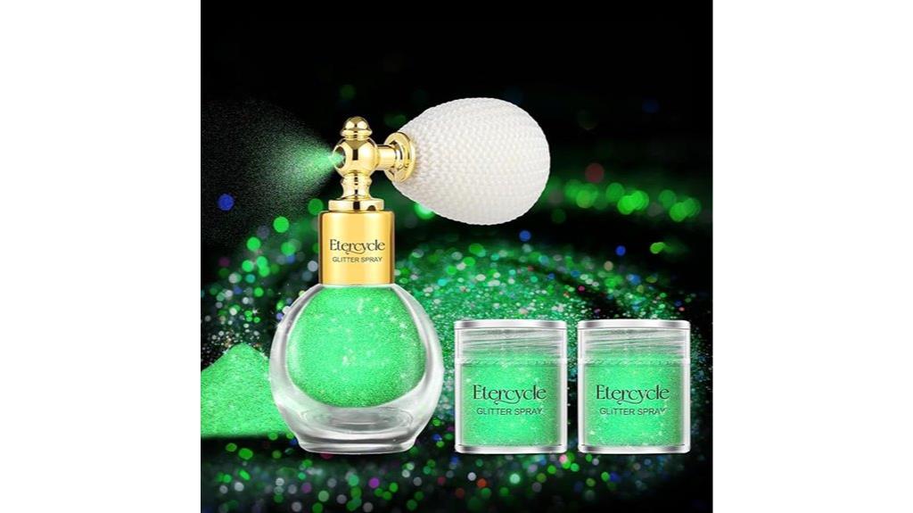 sparkling body glitter spray