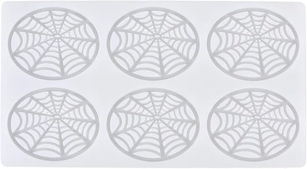 spider web chocolate mold