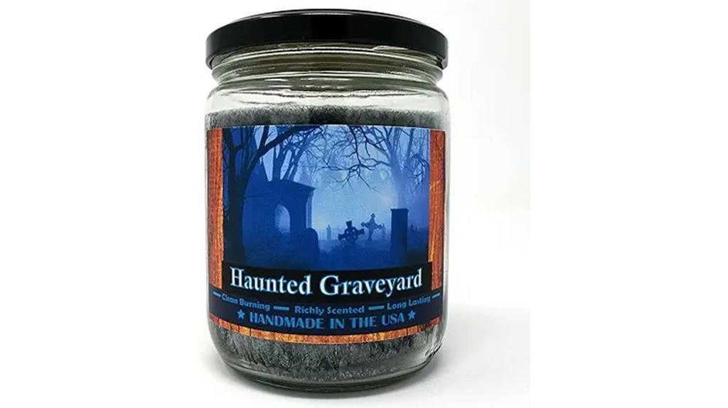 spooky cemetery scented candle